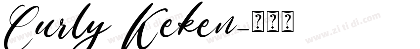 Curly Keken字体转换